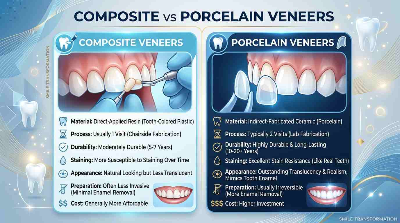 Composite vs Porcelain Veneers: An Honest Guide from a Riverside Dentist